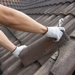 Composite Tile roof damage