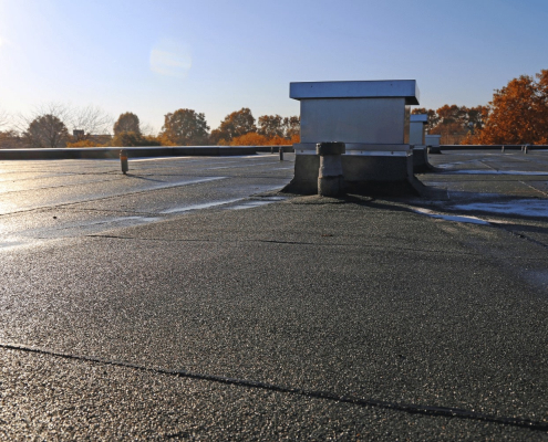 Flat roofing membrane