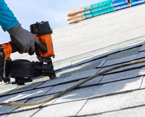 Shingle roof installation