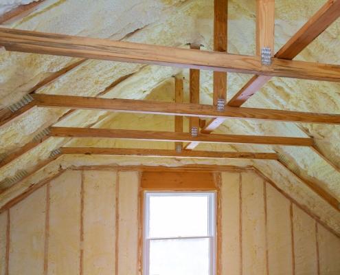 attic blown insulation project