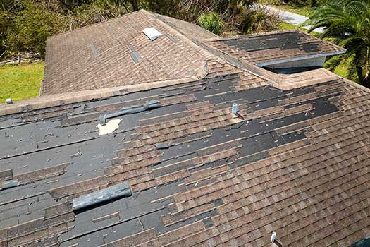 missing roofing shingles