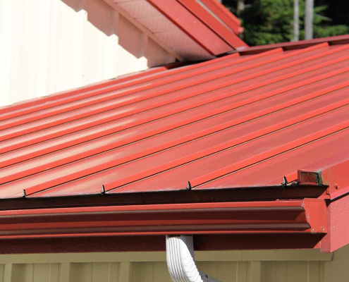 red metal roofing