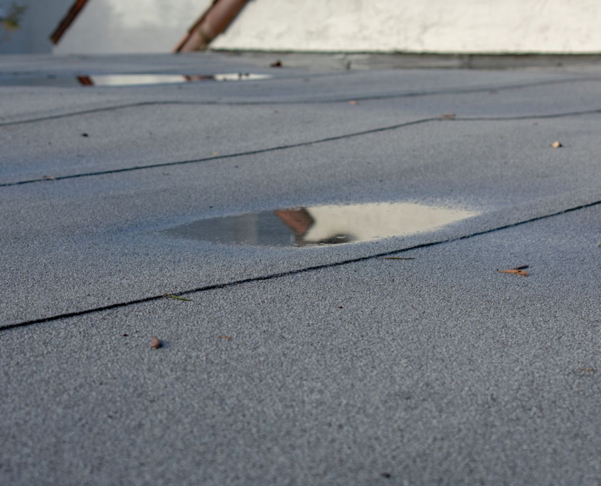 Water Pooling On Flat Roof