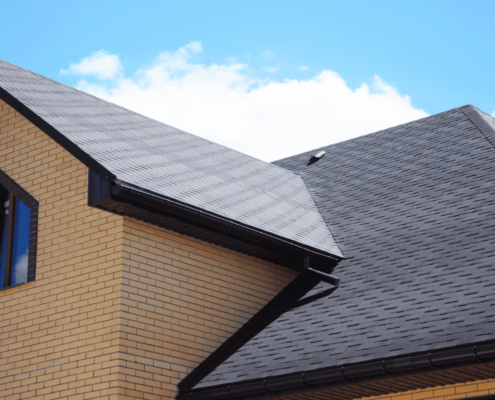 A visual comparison of durability between asphalt shingles and architectural shingles.