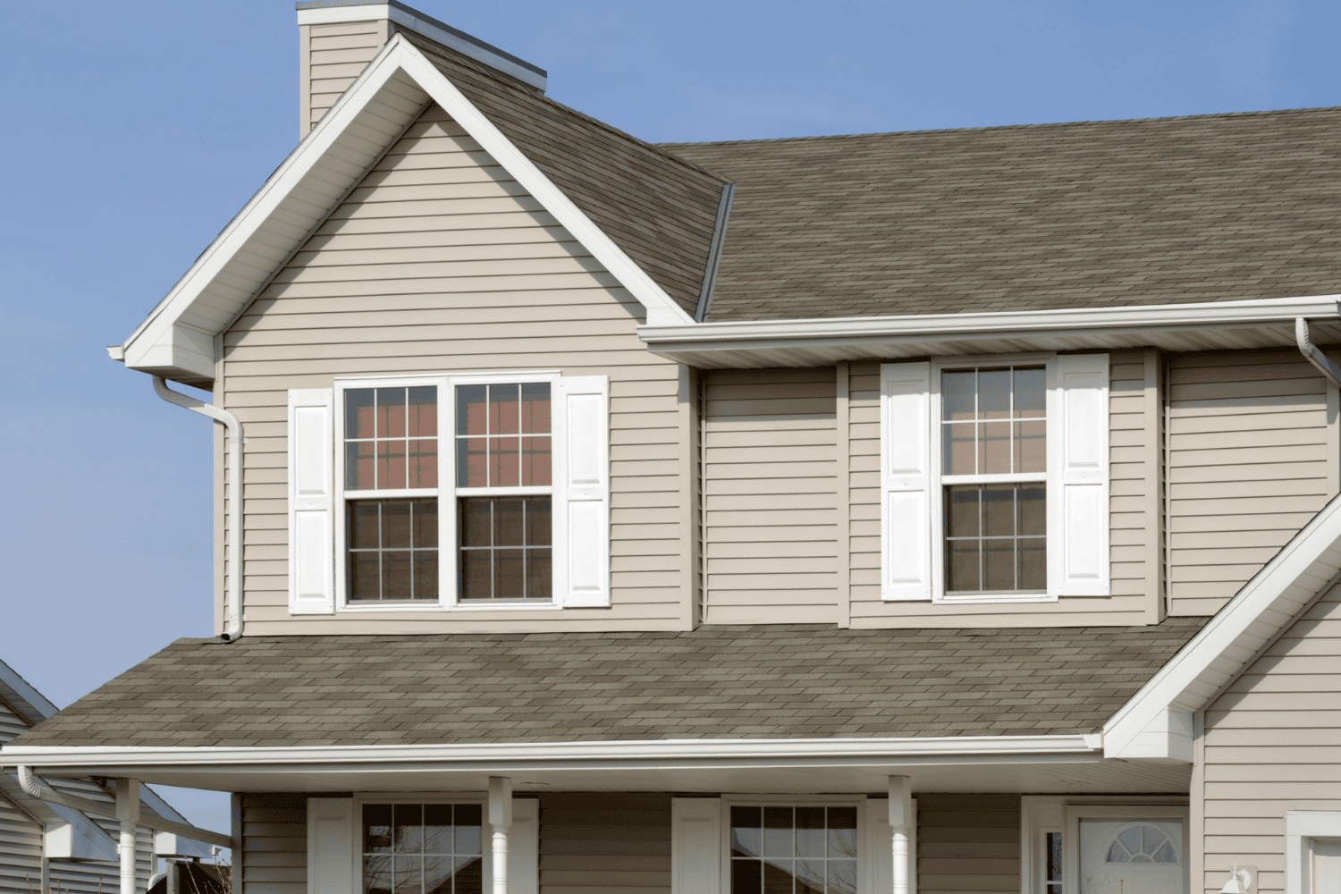 A visual representation of popular siding options including vinyl siding.