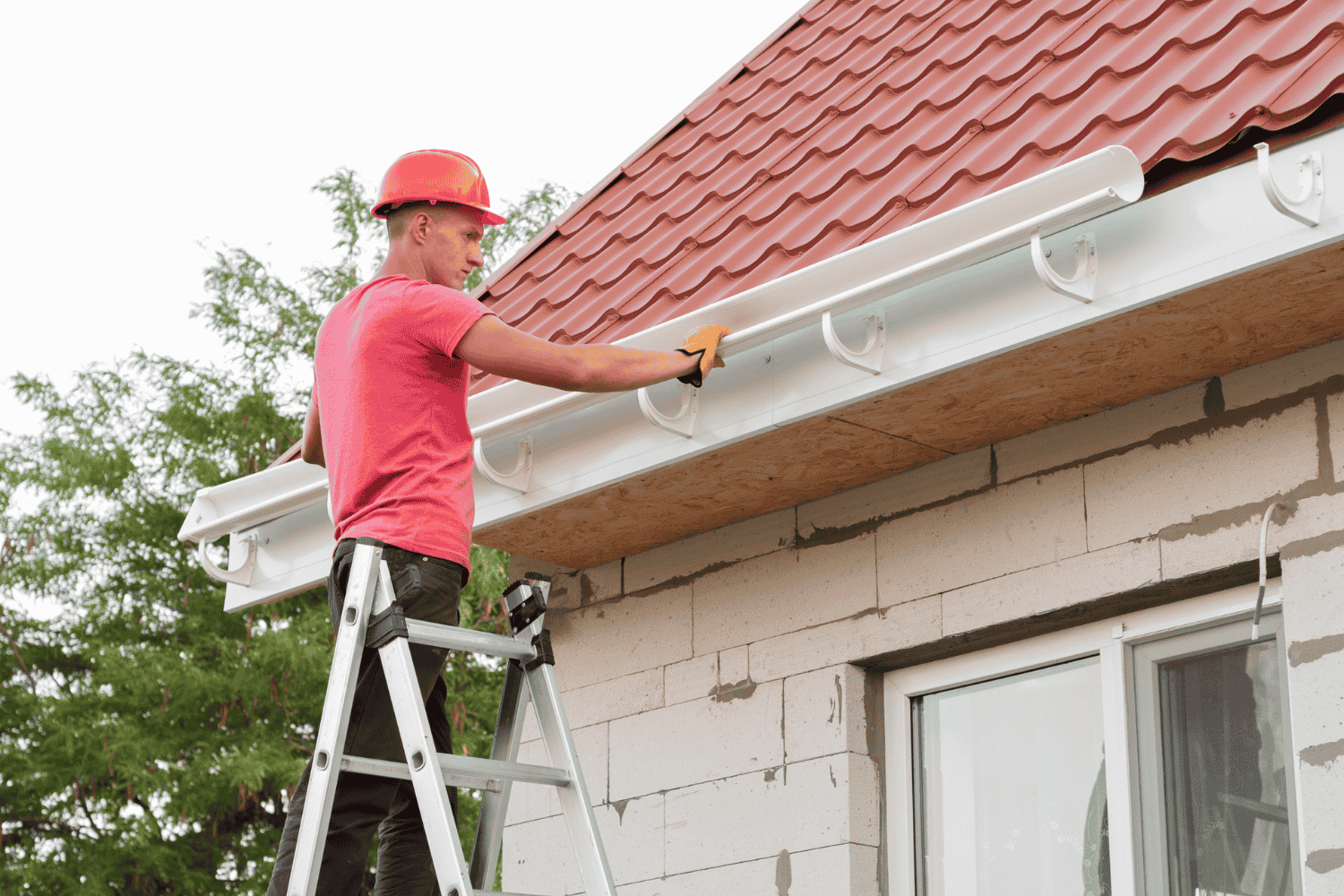 A well-maintained roof and gutter system showcasing the importance of roof and gutter repair.