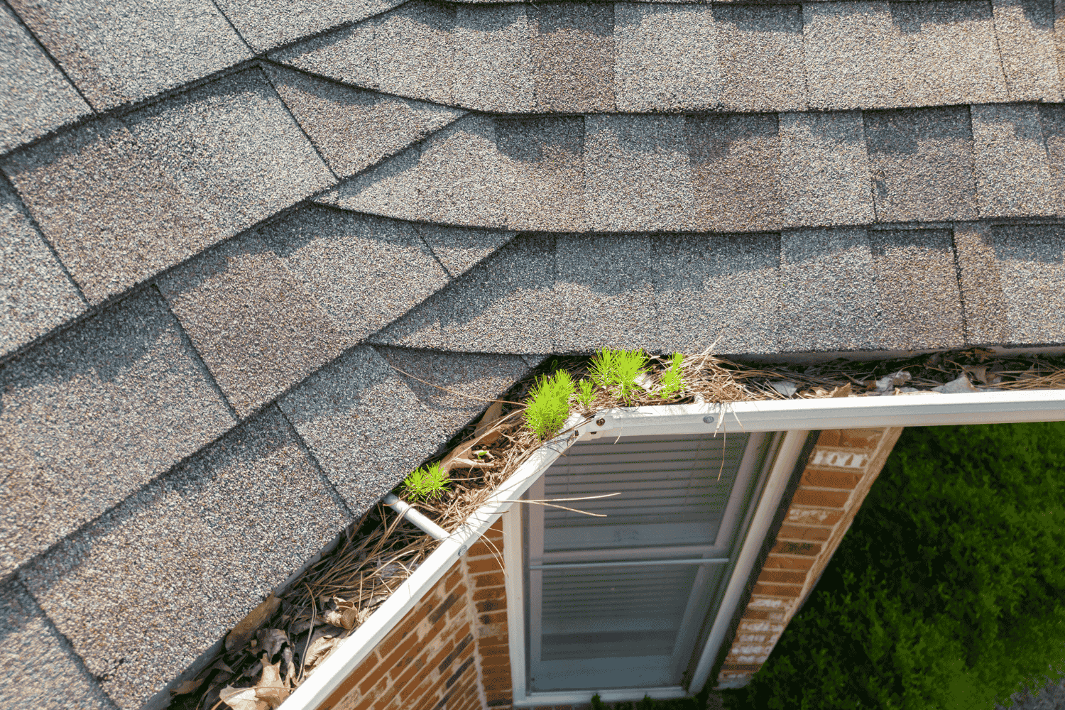 A schedule showing the frequency of gutter cleanings.